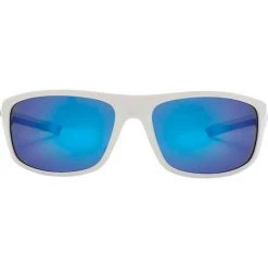 Sunnies Stingray Flathead Polarised Sunglasses White With Blue Lens