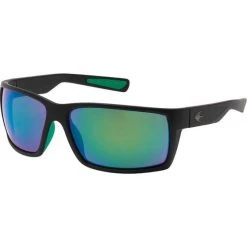 Sunnies Stingray Cobia Polarised Sunglasses Black With Green Lens
