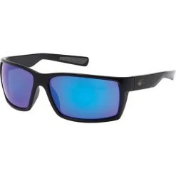 Sunnies Stingray Cobia Polarised Sunglasses Black With Blue Lens