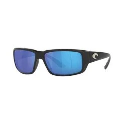 Sunnies Costa Fantail Men's Sunglasses Black With Blue Lens