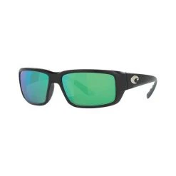 Sunnies Costa Fantail Men's Sunglasses Black With Green Lens