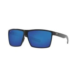 Sunnies Costa Rincon Men's Sunglasses Black With Blue Lens