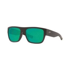 Sunnies Costa Sampan Men's Sunglasses Black With Green Lens