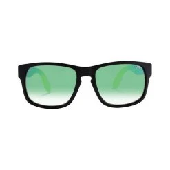 Sunnies LXD Men’s Baja Mirror Polar Sunglasses Matt Black With Green Lens