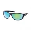 Sunnies Blue Steel 4203 B01-T0S5 Men’s Polarised Sunglasses Matte Black With Green Mirror Lens