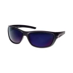 Sunnies Blue Steel 4203 B02-T0S6 Men’s Polarised Sunglasses Shiny Black With Blue Mirror Lens