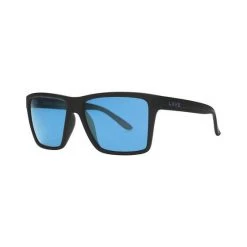 Liive Vision Sunnies Liive Men’s Matt Scholz X Division Sabotage Sunglasses Matt Black With Blue Lens
